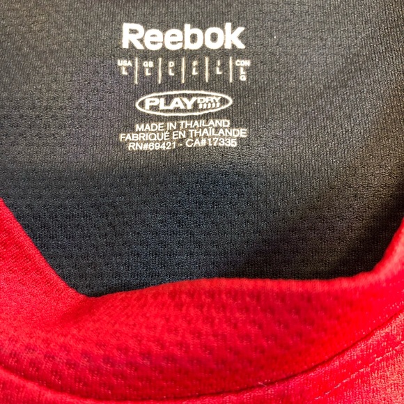 Reebok play Dry Shirt, front zip pocket Men’s Large running shirt - Picture 8 of 14